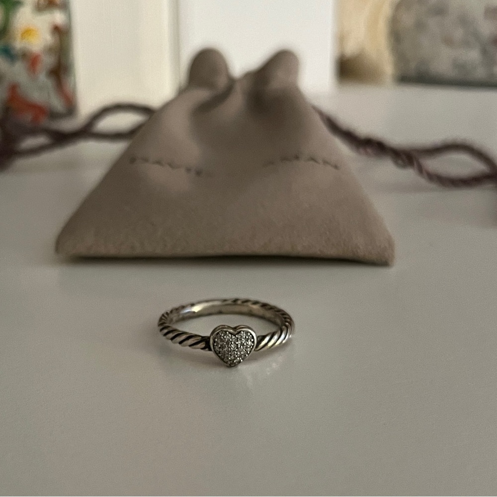 David Yurman Cable Collectibles Heart Stack Ring